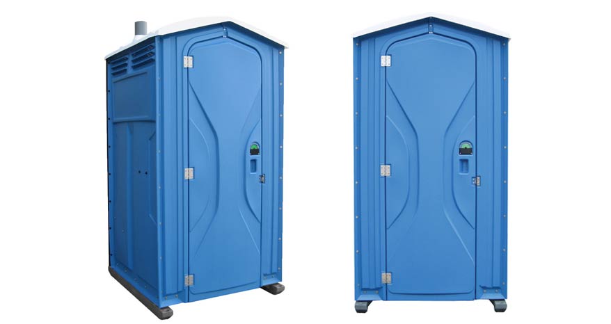 Long-term porta potty units on site in Missoula, Montana